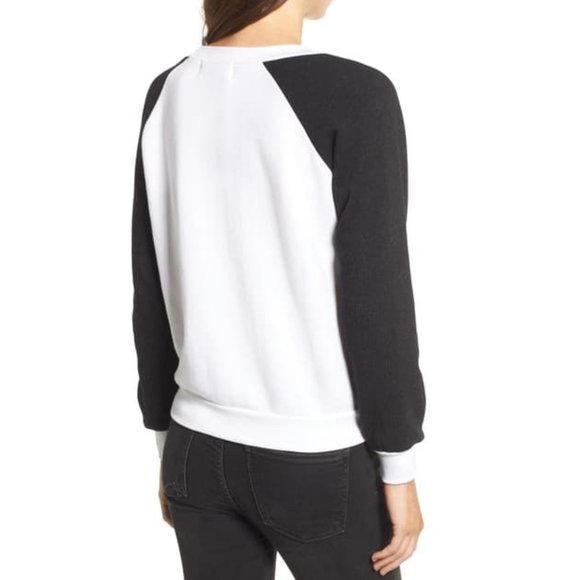 Wildfox Black and White Snow Bum Sweatshirt - Picture 2 of 11